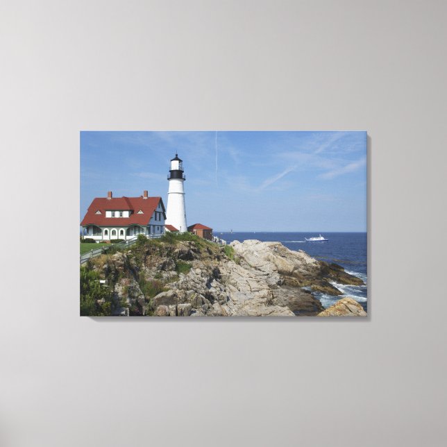 Portland Head Light, Cape Elizabeth,Maine, Canvas Print (Front)