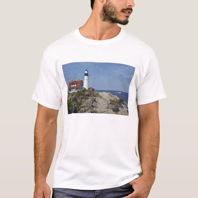 Portland Head Light, Cape Elizabeth,Maine, T-Shirt (Front)