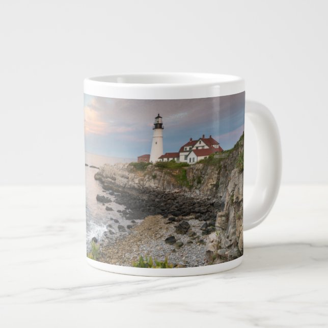 Portland Head Light | Cape Elizabeth, ME Large Coffee Mug (Front Right)