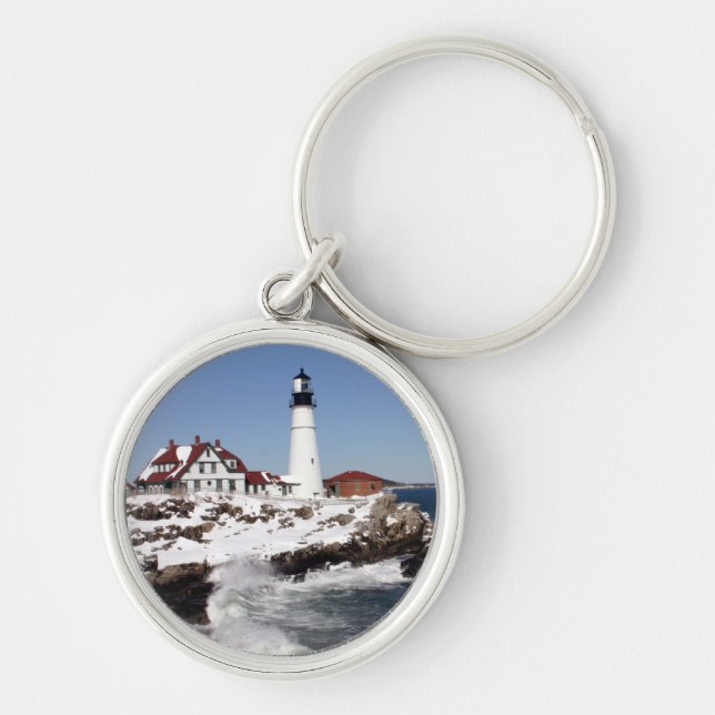 Portland Head Light Keychain (Front)