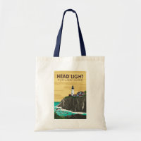 Portland Head Light Maine Vintage Art