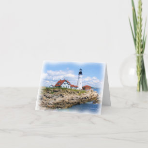 Portland Head Light Notecard