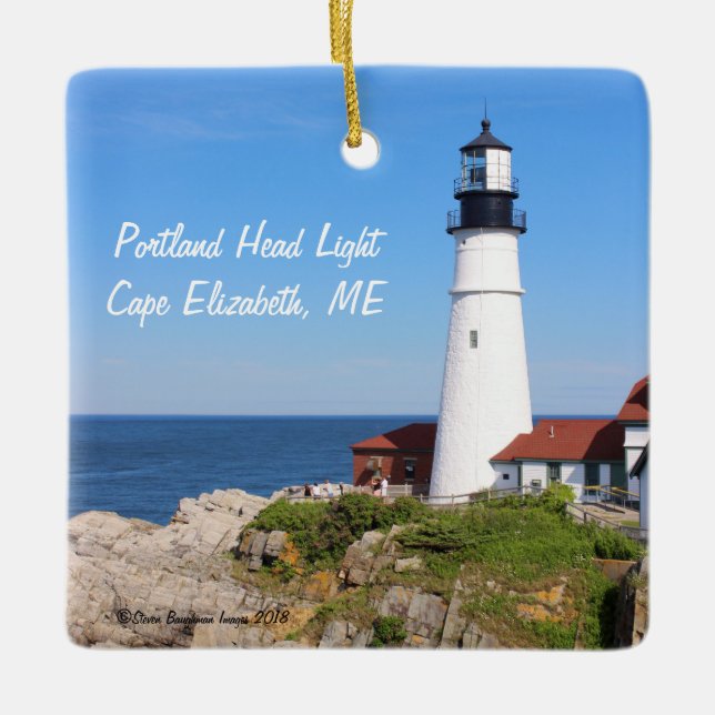 Portland Head Light Ornament (Front)