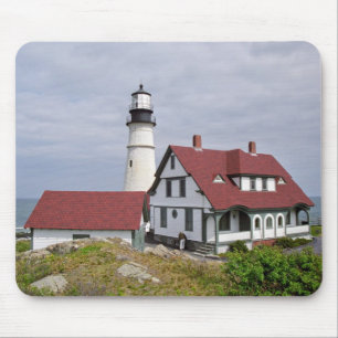 Portland Head Light Portrait Mousepad