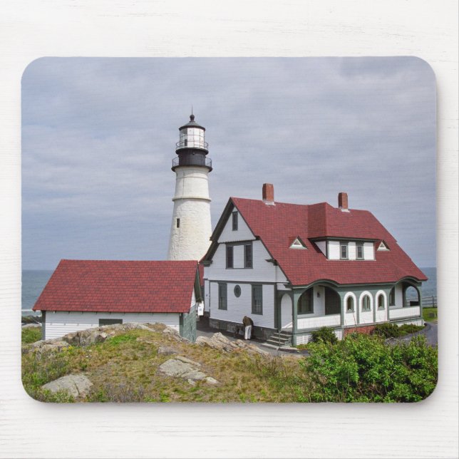 Portland Head Light Portrait Mousepad (Front)