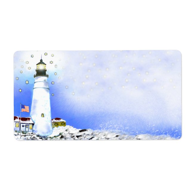Portland Head Light Shipping Labels (Front)