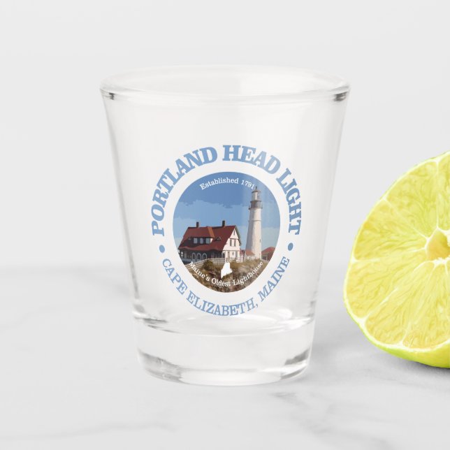 Portland Head Light Shot Glass (Front)