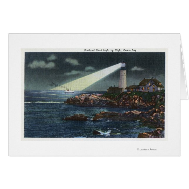Portland Head Lighthouse à la nuit (Devant horizontal)