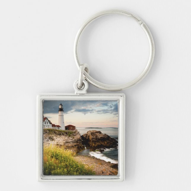 Portland Head Lighthouse | Cape Elizabeth, Me Keychain (Front)