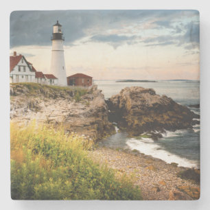 Portland Head Lighthouse   Cape Elizabeth, Me Stone Coaster