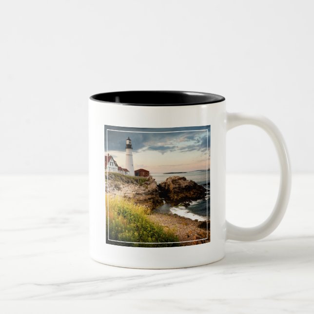 Portland Head Lighthouse | Cape Elizabeth, Me Two-Tone Coffee Mug (Right)