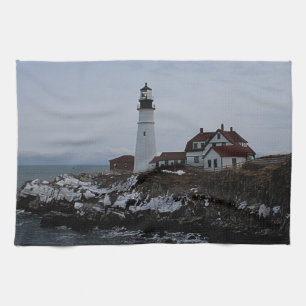 Portland Head Lighthouse Kitchen Towel
