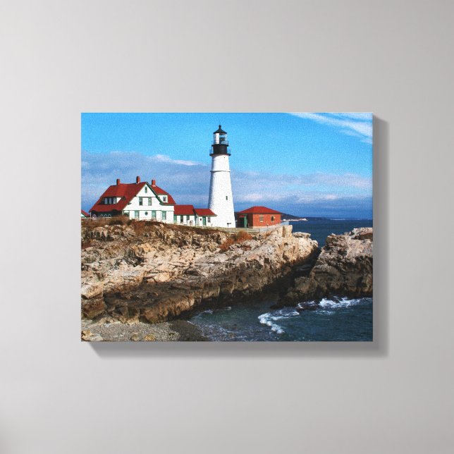 Portland Head Lighthouse, Maine Canvas Print (Front)