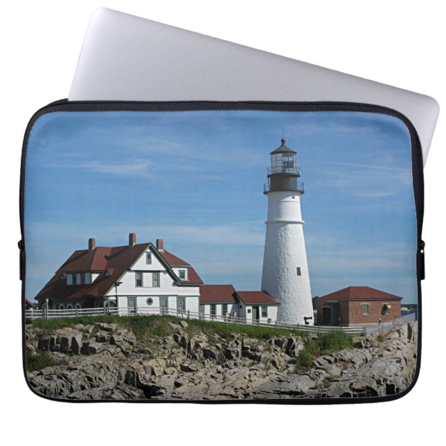Portland Head Lighthouse, Maine Laptop Sleeve (Front)