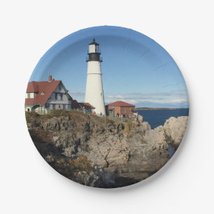 Portland Head Lighthouse Maine Paper Plate