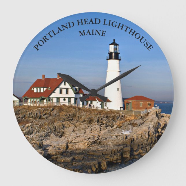 Portland Head Lighthouse, Maine Round Horloge (Recto)