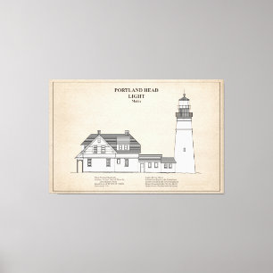 Portland Head Lighthouse - Maine - SBD Canvas Print