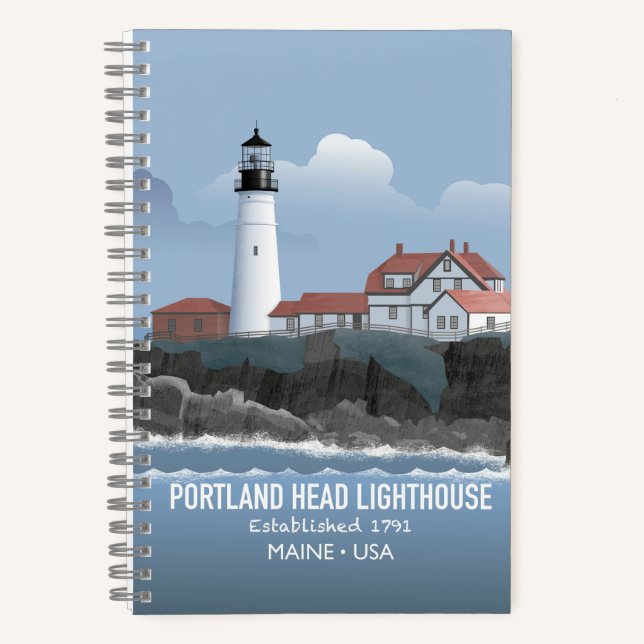 Portland Head Lighthouse Notebook (Front)