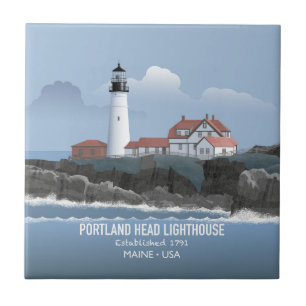 Portland Head Lighthouse Tile