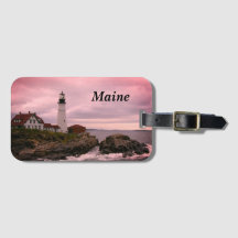 Portland Headlight Lighthouse Luggage Tag