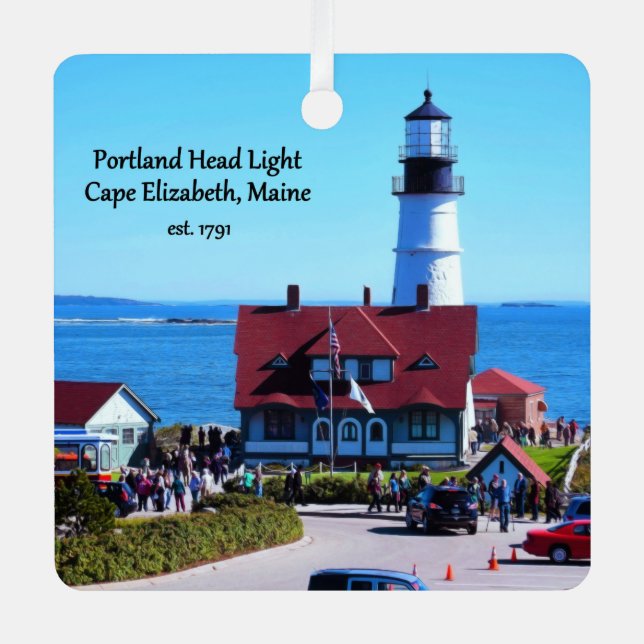 Portland Light Aluminum Ornament (Front)