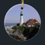 "Portland Light" Lighthouse Ornament<br><div class="desc">Dive Inspirations original photo ornaments are not just for Christmas and the holidays. They look great all year long, and they make great inexpensive gifts too! Enjoy this shot of Maine's historic Portland Lighthouse</div>