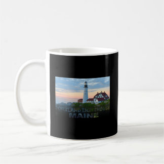 Portland Lighthouse Maine At Sunrise Vacation Coffee Mug