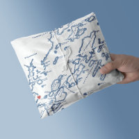 Portland Maine Casco Bay Map Elegant Navy Blue 