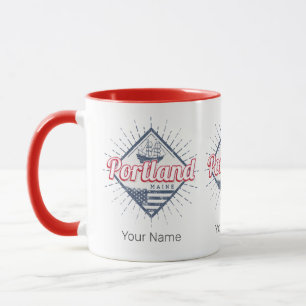 Portland Maine City United States Vintage USA Mug