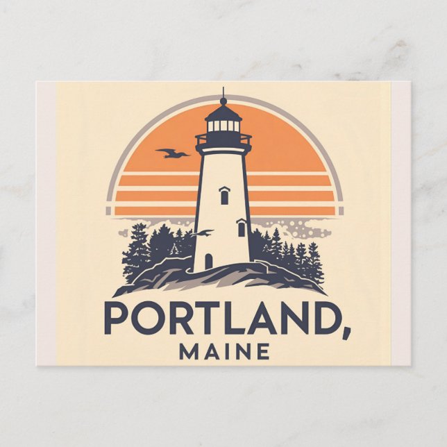 Portland, Maine | Lighthouse Postcard (Front)