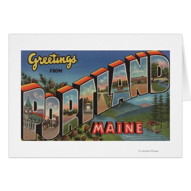 Portland (Maine) (Scène fluviale) (Devant horizontal)