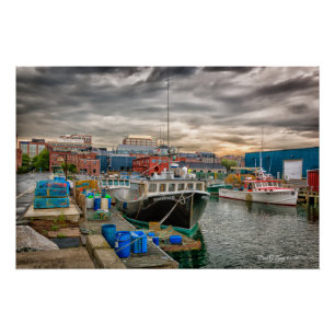 Portland Maine Waterfront Poster