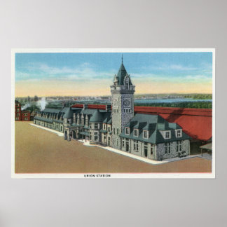 Portland, MaineExterior View of Union Station Poster