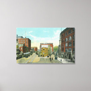 Portland, MaineScenic View of Congress Square Canvas Print