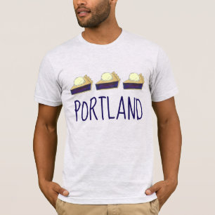 Portland OR Oregon Marionberry Berry Pie Slice T-Shirt