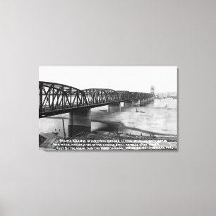 Portland, OR Pacific Highway Interstate Bridge Canvas Print