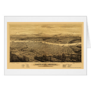 Portland, OR Panoramic Map - 1879