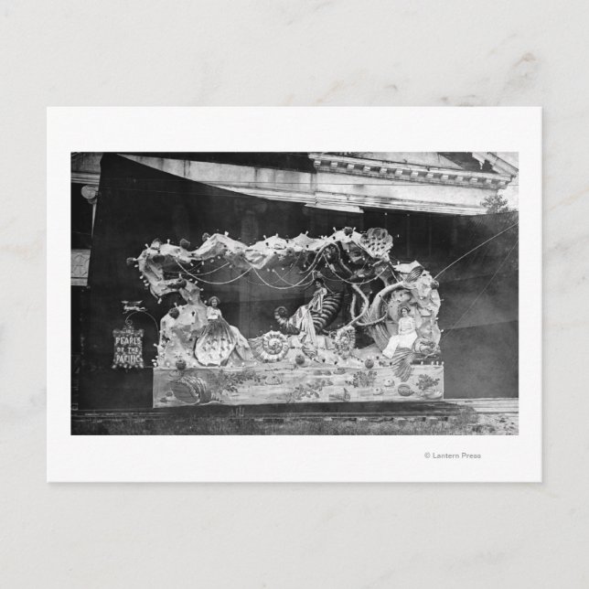 Portland, OR Parade Float Pearls of the Pacific Postcard (Front)