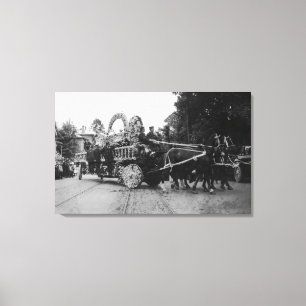 Portland, OR Rose Festival Parade Horses Canvas Print