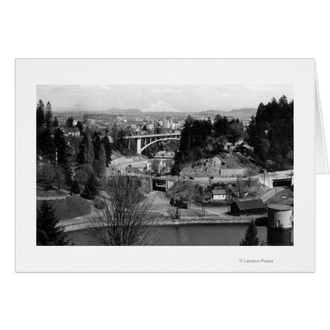 Portland, OR Vue ville depuis City Park (Devant horizontal)