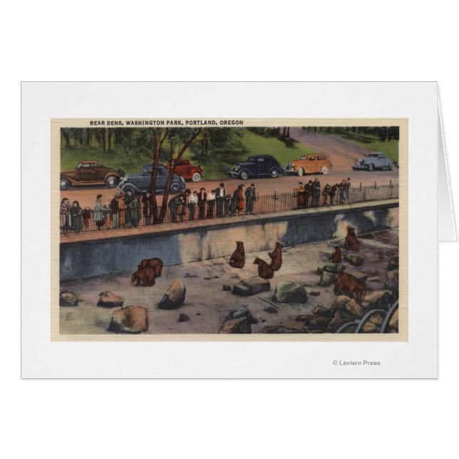 Portland, ORBear Dens à Washington Park (Devant horizontal)