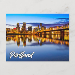 Portland, Oregon, At Sunset Postcard