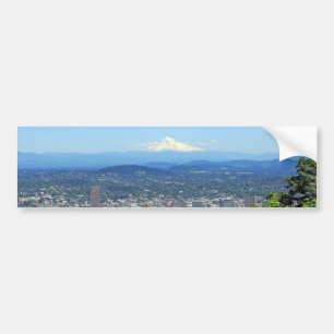 Portland, Oregon City and Mountain View Bumper Sticker