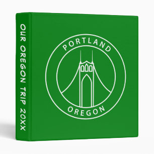 Portland Oregon Design Add Your Text Binder
