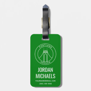 Portland Oregon Design Luggage Tag