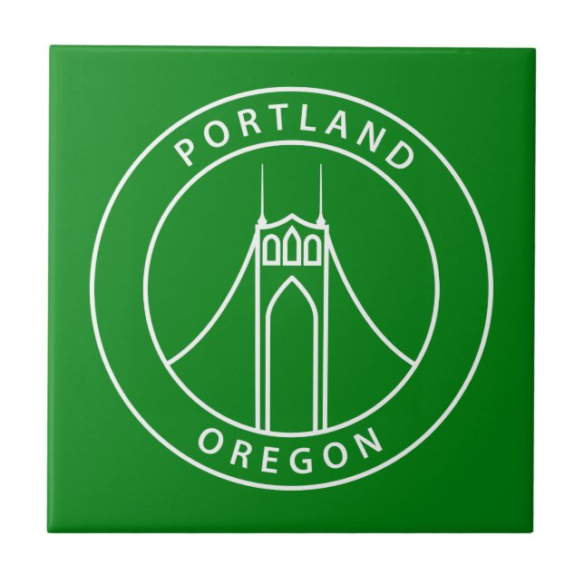 Portland Oregon Design Tile (Front)
