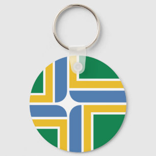 Portland, Oregon Flag Keychain