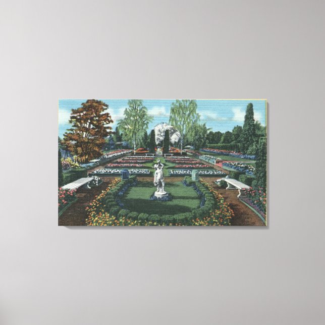 Portland, Oregon - Formal Italian Court Canvas Print (Front)