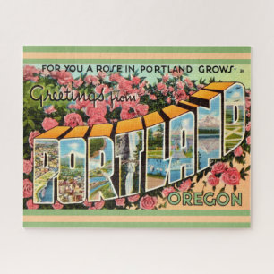 Portland Oregon Greetings Jigsaw Puzzle