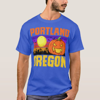 Portland Oregon Happy Halloween Party Local City P T-Shirt